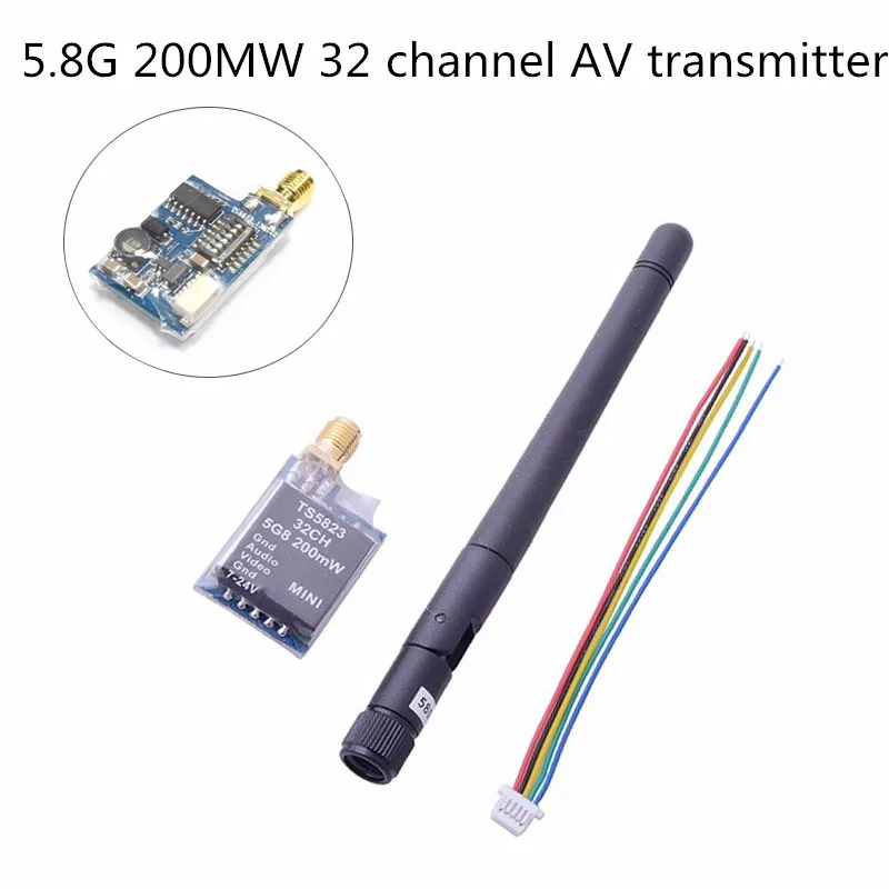 5.8G 32CH 200MW FPV Channel AV Transmitter Camera Wireless Rc Transmision TX TS5823 For DJI Phantom QAV250 Mini Quadcopter