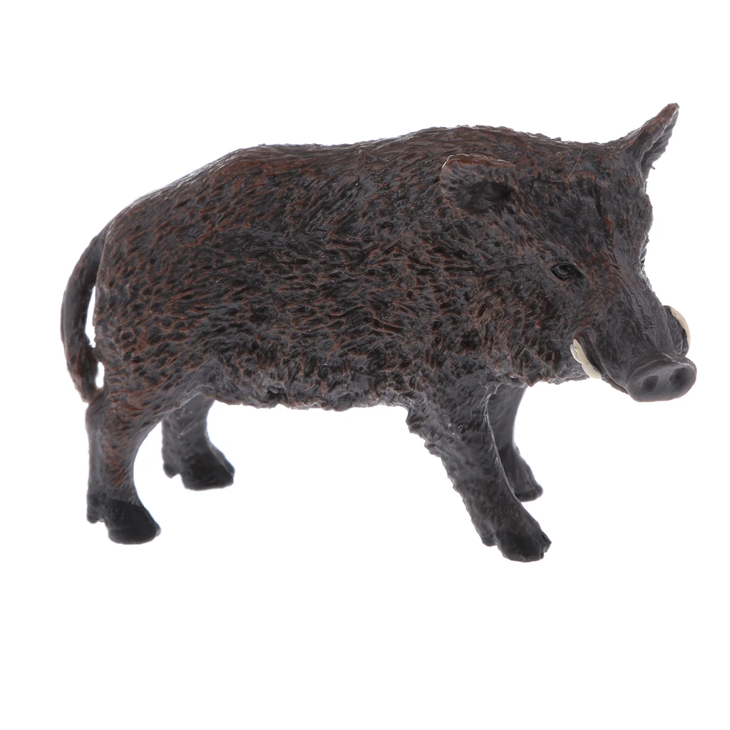 Realistic PVC Animal Wild Model Figurine Action Figures Playset Kids Educational Toy Collectibles –Wild Boar