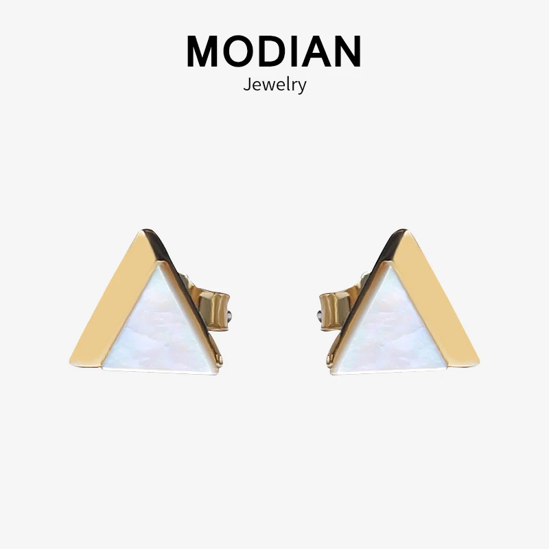 Modian новая распродажа 100% стерлингового серебра 925 пробы жемчужные треугольные