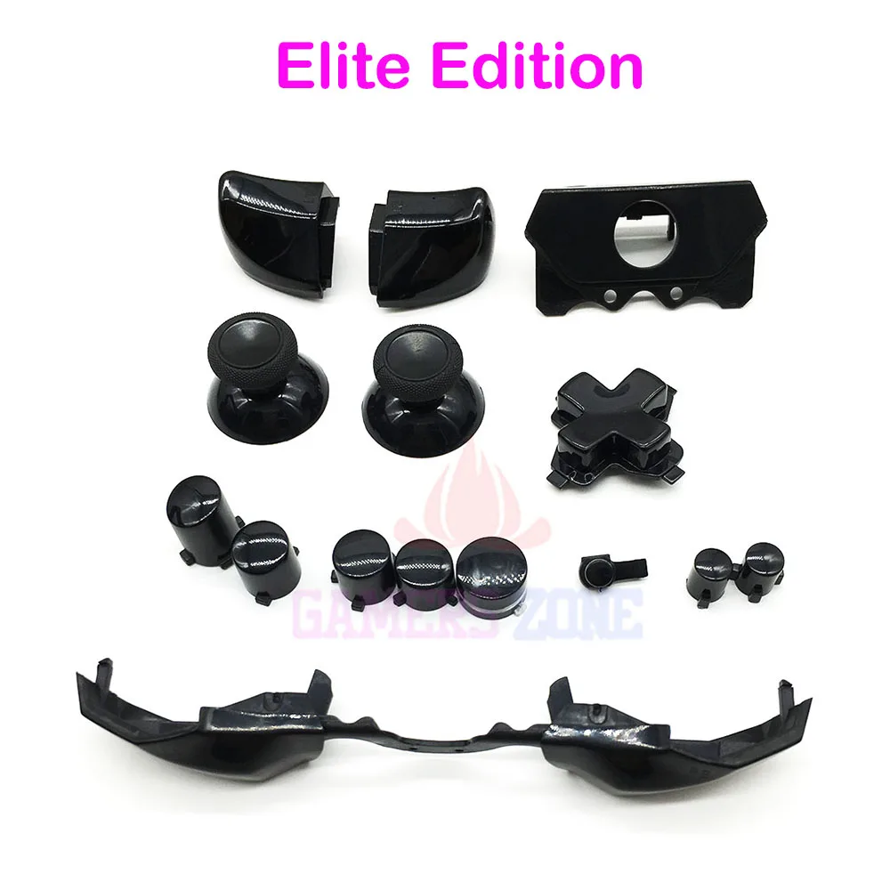 フル黒ボタンセット Dpad Rt Lt Rb Lb Abxy ガイド Xbox One コントローラエリート版 Guide Guide Button Aliexpress