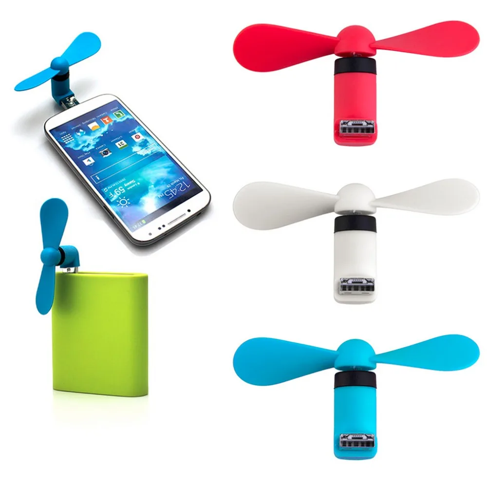 

new White Portable OTG Mini Micro USB Large Wind Cooling Fan For Phone Accessories Desktop Laptop