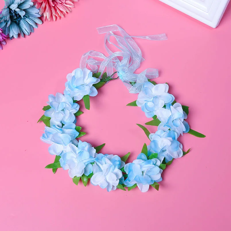 flower garland style 1-blue