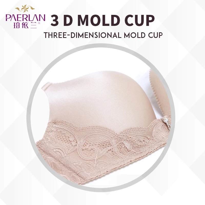 Günstige PAERLAN Nahtlose keine stahl ring spitze bh Push Up kleine brust sammeln eine zwei reihe nicht kennzeichnung frauen der unterwäsche Draht Freies Solide