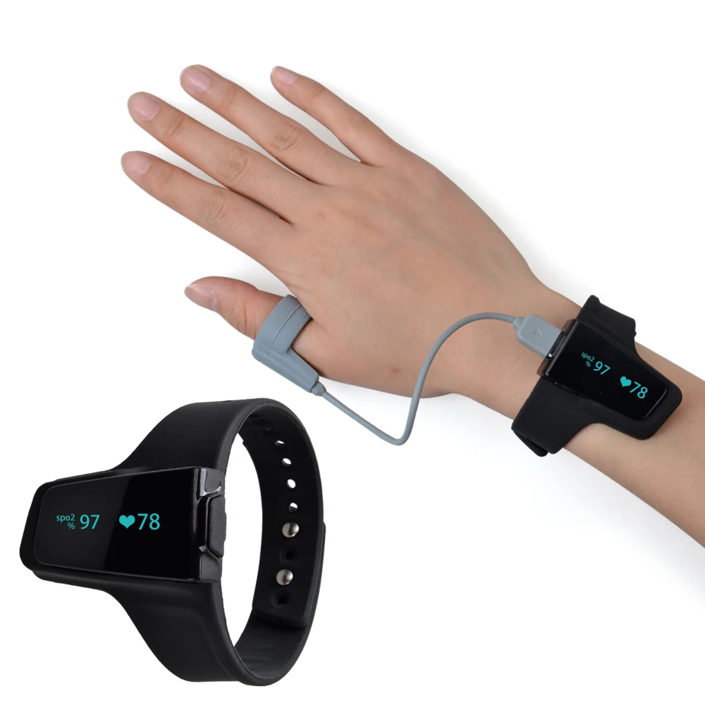  ELERA Pulse Oximeter Watch Bluetooth Smart Wrist Portable OLED Sleep apnea Monitor Insomnia Heart B - 33001157066