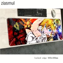 Sete pecados mortais tapete de rato 900x400x2mm tapetes presentes de natal computador tapete de rato jogos de teclado mousepad colorido pc