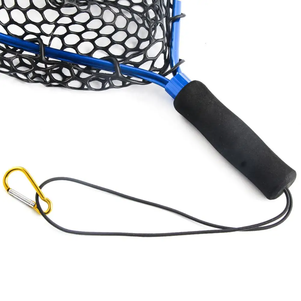 Высококачественная черная нейлоновая муха рукоять для удочки Dip Net односеточный экологичный рыболовный сети анти-рука-ВЫКЛ антипригарная рыба глубокий