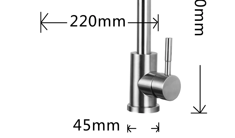 hm 360 Degree Cold and Hot Kitchen Tap Single Hole Water Tap SUS304 Stainless Steel Kitchen Faucets (17)
