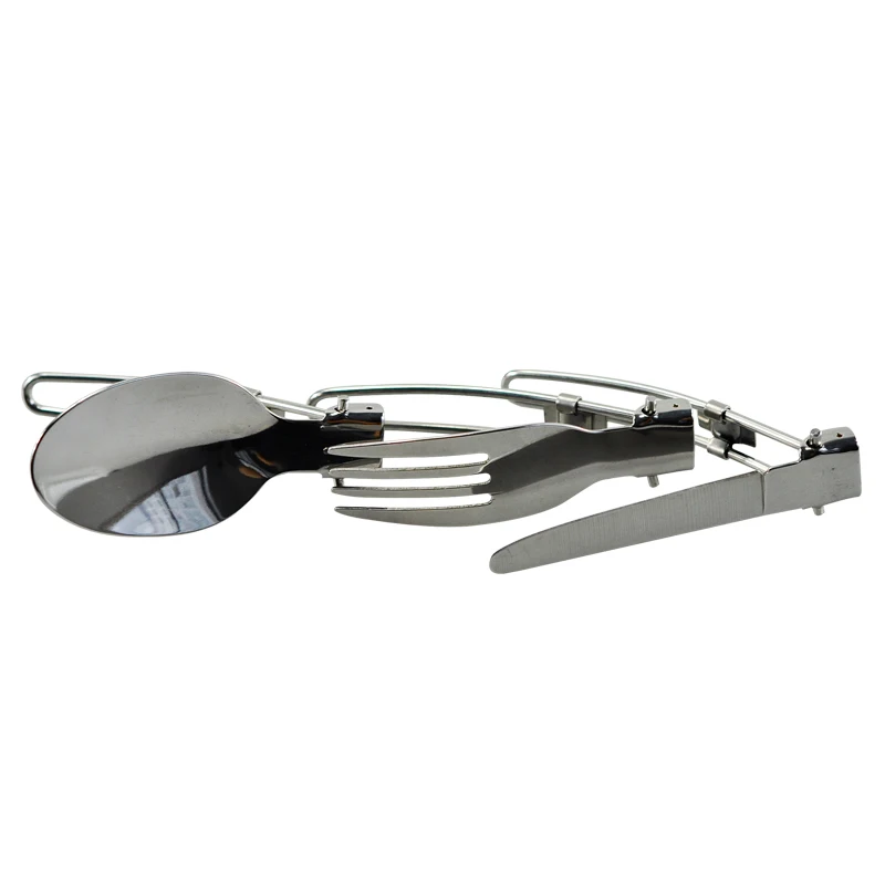 Envío Gratis acampar al aire libre picnic Vajilla Acero inoxidable plegable Tenedores cuchillo y cuchara utensilios Envío Gratis acampar al aire libre picnic Vajilla Acero inoxidable plegable Tenedores cuchillo y cuchara utensilios