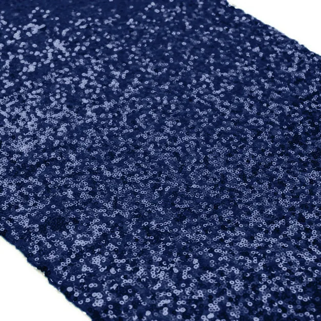 Navy Blue Color ShinyBeauty, 14x96 дюймов, розовое золото, роскошная настольная дорожка, розовое золото, блестки, Настольная дорожка для ресторана, украшения стола-ay - Цвет: Navy Blue Color