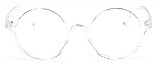Дужки для очков, круглые очки, женские очки, прозрачная оправа, ретро очки, оптическая оправа, прозрачные линзы, очки - Цвет оправы: transparent