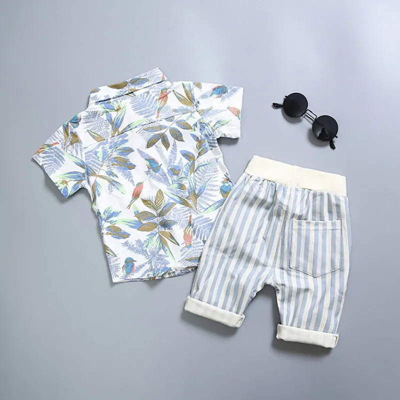 Одежда для малышей, костюм для новорожденных, комплект хлопковой одежды для мальчиков, летняя модная верхняя одежда комплект для маленьких мальчиков, блузка+ штаны, Детский костюм