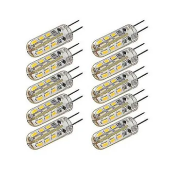 

10pcs/lot Wholesale Led G4 Bulbs DC12V smd3014 3W 48leds 360 degrees Home Lighting Energy Saving Lamp crystal Replace Halogen