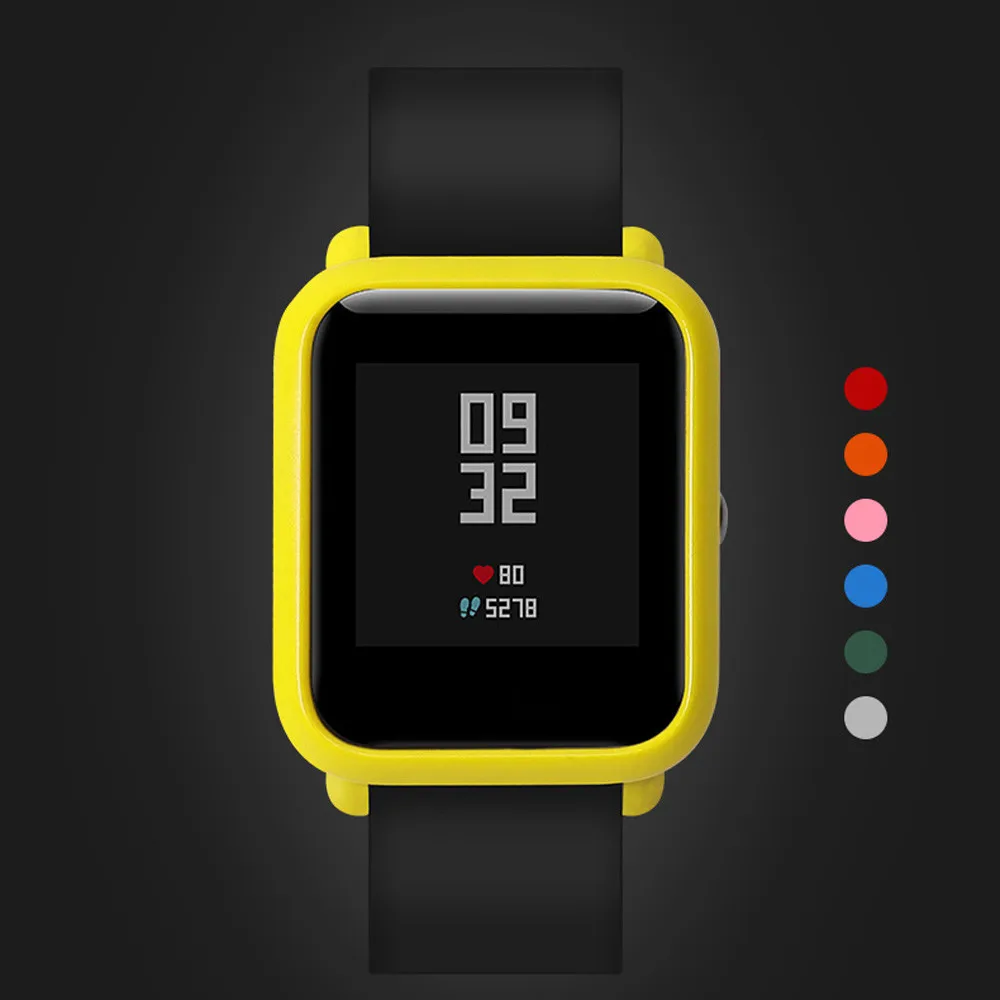 

Newest Slim Colorful Frame PC Case Cover Protect Shell For Huami for Xiaomi Amazfit Bip Younth Watch Caja de reloj#10