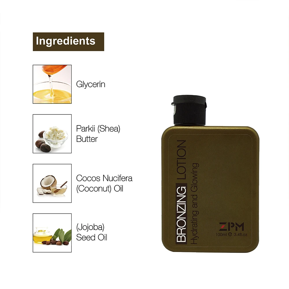 Bronzeador de Solário Creme de Solário de Longa Duração com Vitamina e Hidratante Creme Natural Hipoalérgico Zpm 100ml 3 de solário de longa duração com vitamina