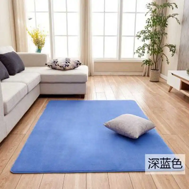 Утолщенный коралловый бархат, простой ковер, нескользящий коврик для гостиной, журнальный столик, одеяло, подушка для спальни, прикроватный коврик для йоги