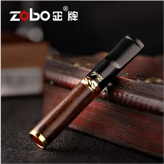 

ZOBO Genuine ebony blackwood three filtration cigarette holder filter cycle type cleaning cigarette holder