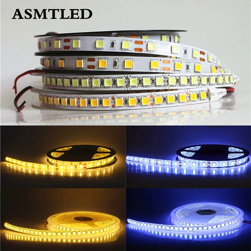 Супер яркая светодиодная лента SMD 5054 5 м 12 в пост. Тока 60 светодиодов/м 120 300