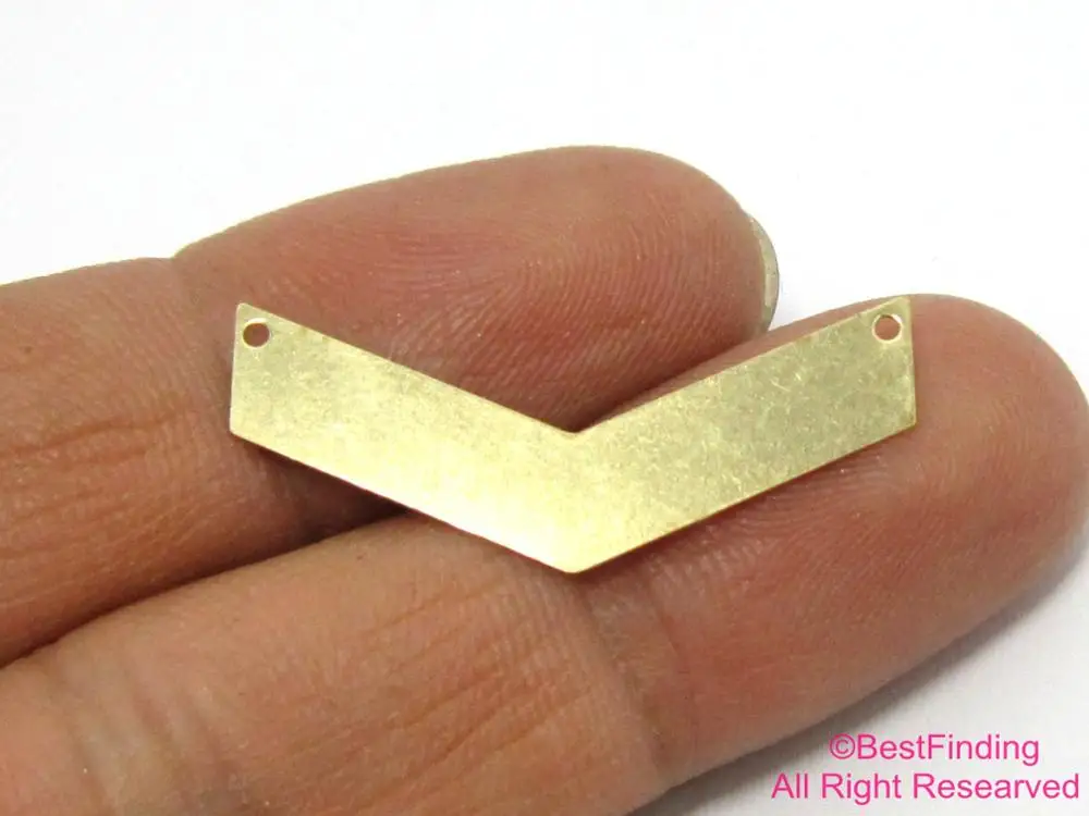 

50pcs Brass arrow head connector 31x6mm Chevron stamping tags R486