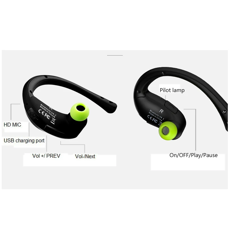 Cena Dacom sportowiec zestaw słuchawkowy Bluetooth 5.0 słuchawki bezprzewodowe sport stereo słuchawka z mikrofonem