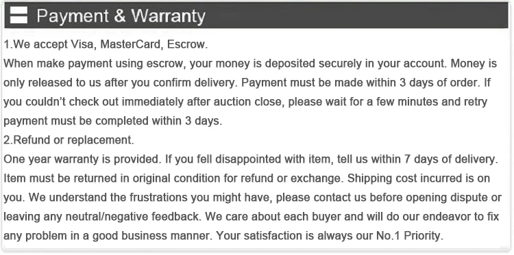warranty