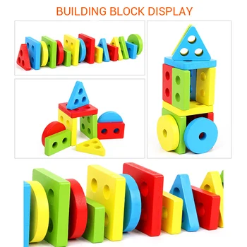 

Wooden Geometric Shapes Sorting Color Recognition Math Puzzle Toy Preschool Learning Educational Game Toys For Children Gift