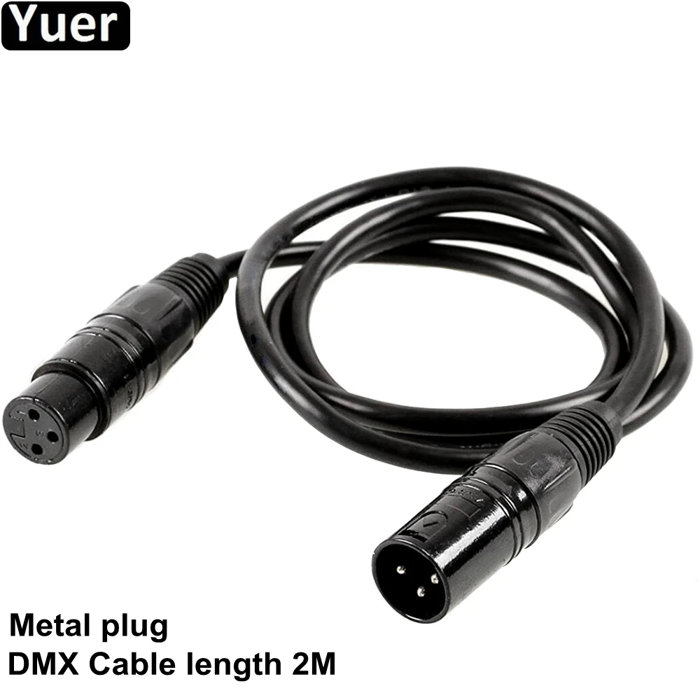 High Quality Metal Plug 2 Meter 3 Pin Dmx Signal Connection Shielded Xlr Male To Female For Led Moving Head Fogger Par Llight huismerk kopen in de aanbieding High Quality Metal Plug 2 Meter 3 Pin Dmx Signal Connection Shielded Xlr Male To Female For Led Moving Head Fogger Par Llight huismerk kopen in de aanbieding