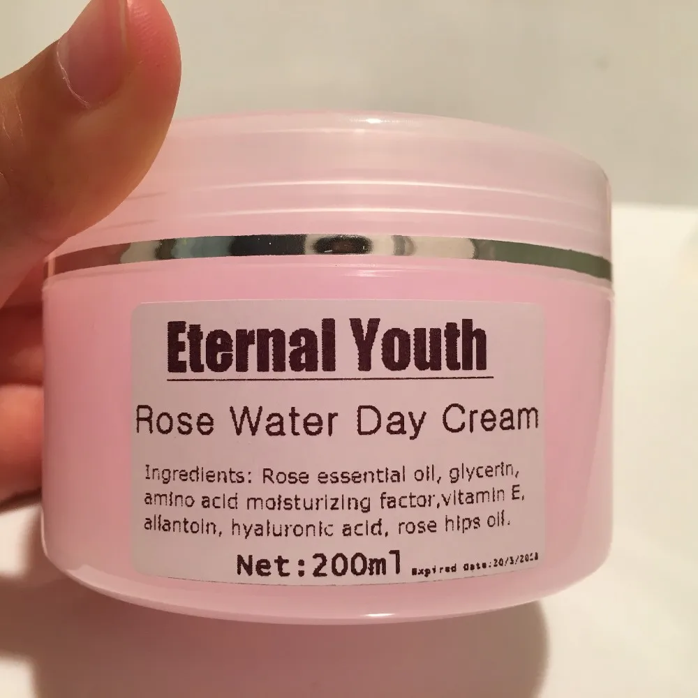 Роза вода дневной крем увлажняющий 200 г База под макияж гель Уход за кожей продукты OEM