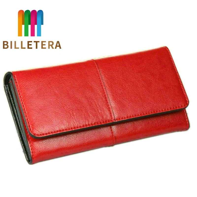 BILLETERA женский клатч кошельки 100% натуральная коровья кожа кошелек модный из