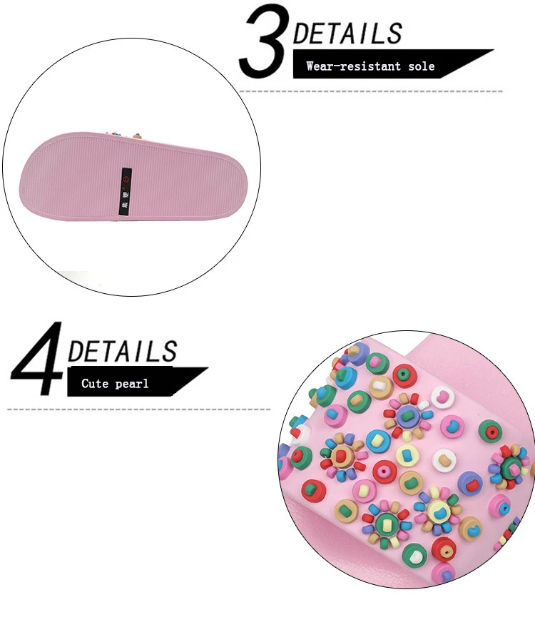 Летние новые женские конфеты обувь Модные Цветные жемчужные шлепанцы милые домашние тапочки повседневные пляжные тапочки женская обувь на плоской подошве