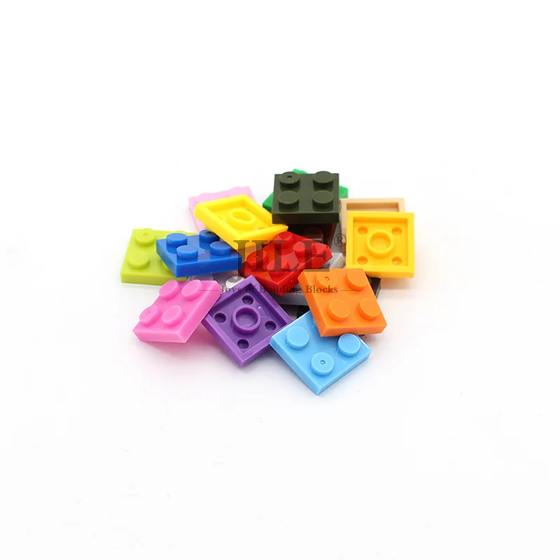 

Moc Creative Tiles Plate 2x2 3022 Short Piece DIY Basics Enlighten Building Blocks Bricks Compatible with Assembles Particles