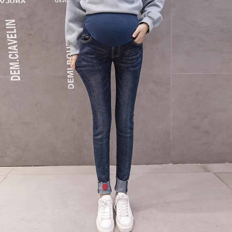 

Denim Stretch Jeans For Pregnant Women Clothes Maternity Pants Skinny Jeans Nursing Pregnancy Clothing Abdominal Maternidad Jean