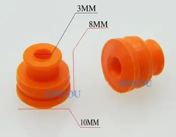 

50PCS 10MM * 8MM Automotive Connectors silicone jacket waterproof jacket seal ring connectors
