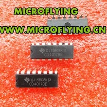 

MICROFLYING 30PCS CD4017 CD4017BE 4017 DECADE COUNTER DIVIDER IC