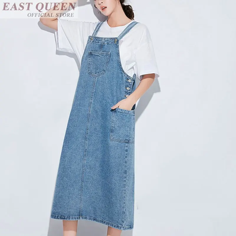 spaghetti strap denim overalls
