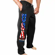 Для мужчин s джоггеры Повседневное Штаны Фитнес Для мужчин спортивной костюм плавки узкие пот Штаны брюки черный тренажерные залы бегун трек Штаны