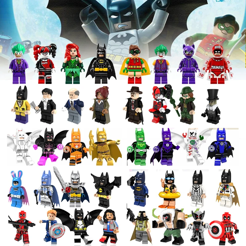 

Super Heroes Building Blocks Legoing Batman Movie Action figures Bat man Robin Model Mini Dolls Legoingly Toys for Children Gift