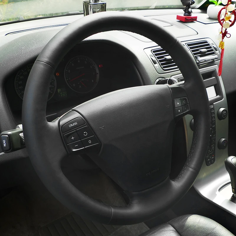 Руль Обложка для Volvo S40 2006-2012 V50 2005-2011 Автомобильные аксессуары из микрофибры Оплетка на руль чехол
