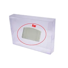 H 100 шт прозрачный синий Чехол протектор рукава для nintendo N64 игр картридж