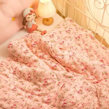 

New cute cartoon high quality cotton Quilts children Bedding Comforter Adults single/double bedroom Duvet Summer Quilt balnket