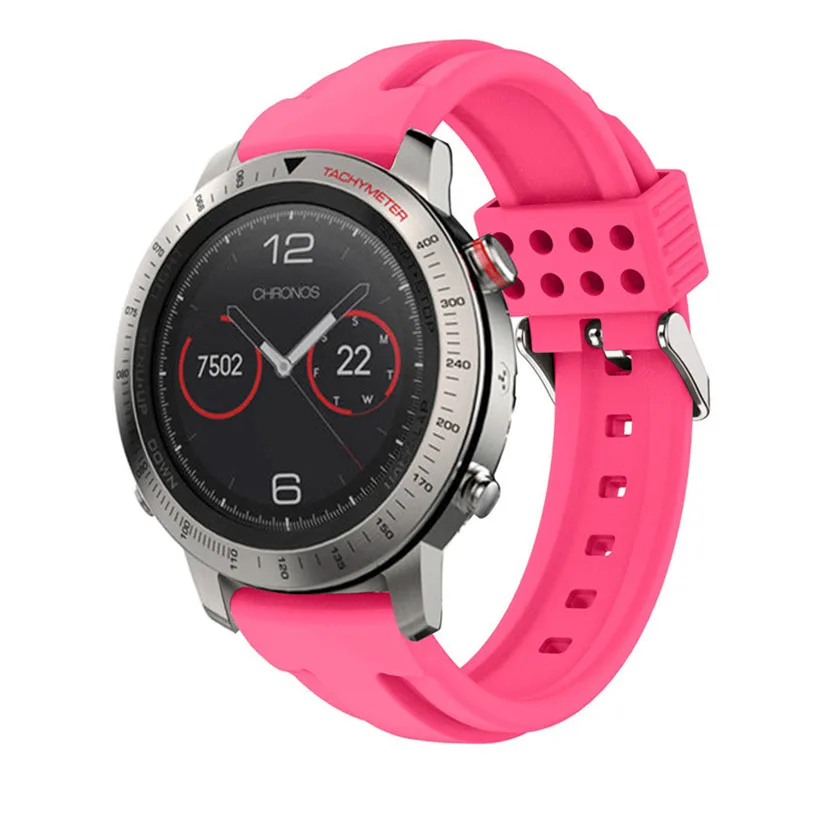 

OTOKY Perfect Gift Replacement Silicone Soft Band Strap For Garmin Fenix Chronos GPS Watch Mar13PP