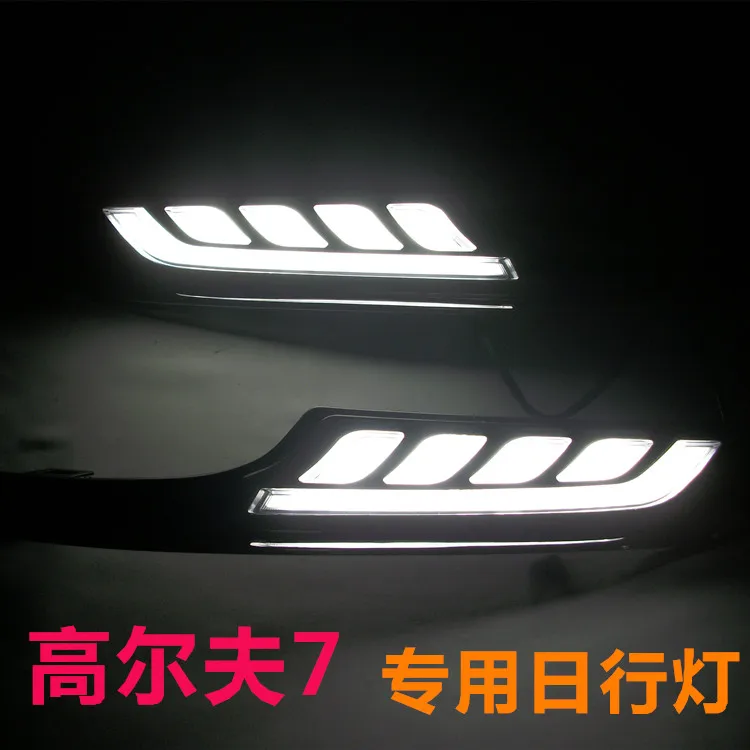 

car-special led drl daytime running light for VW golf 7 daytime driving light with guiding light design top quality novel design