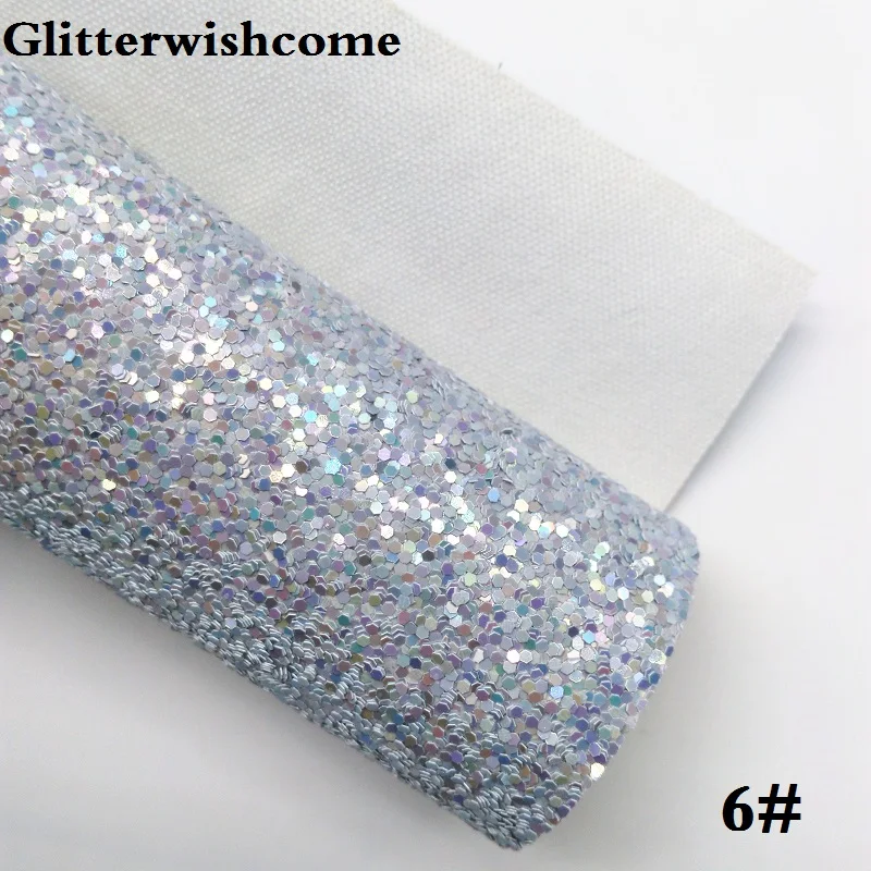 Glitterwishcome 30X134 см мини-рулон синтетическая кожа, массивная блестящая кожа, искусственная ткань из искусственной кожи винил для бантов, GM023