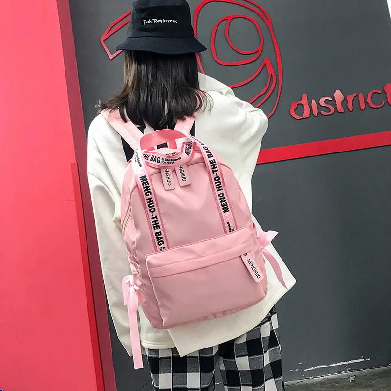 Menghuo Fashion Women Students Backpack for Girls Mochila Feminina Mujer Travel Backpack Women School Bags Bolsa Escolar BagpackIMG_1638