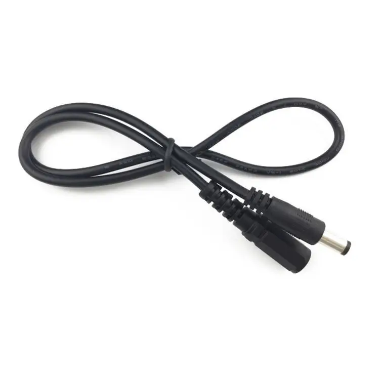 Female to Male 12V DC Power Cable Extension Cord Adapter Plug 5.5mm*2.1mm For CCTV Camera or LED Strip