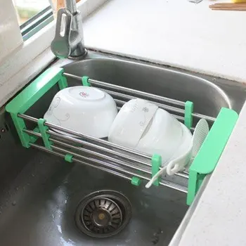 

Stainless steel retractable sink drain frame Fruit Vegetable Tools Free Shipping