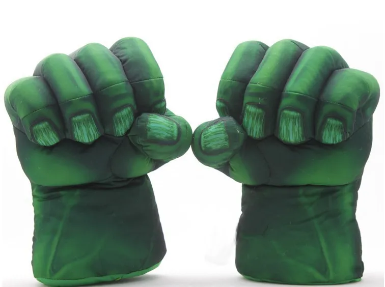 

Hot Sale 2 piece Green Hulk Boxing Gloves Cosplay Avengers Alliance Superhero Children Toys Gift High Quality Movie Party Props