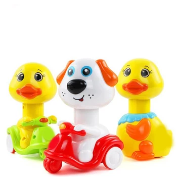 

1 Pc Colorful Cartoon Animals Press Walking Forward Learn To Creep Good Helper Inertia Baby Early Educational Toys Funny Games