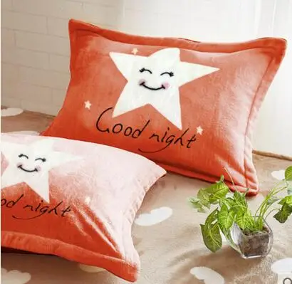 

Мягкий Теплый Бархатный Чехол для подушки с рисунком из мультфильма, фланелевая наволочка для кровати, спальная наволочка для дома