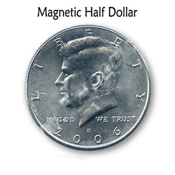 

Magnetic Coin USD half Dollar (real coin version) Magic Tricks Magia Accessories Magicians Close Up Street Props Gimmick