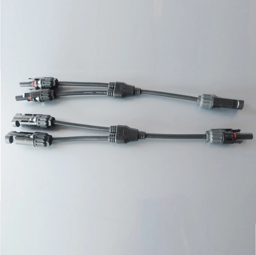 

1pair=2pcs MC4 Branch Y Adapter Connectors M/M/F and F/F/M For Solar Panels Cable